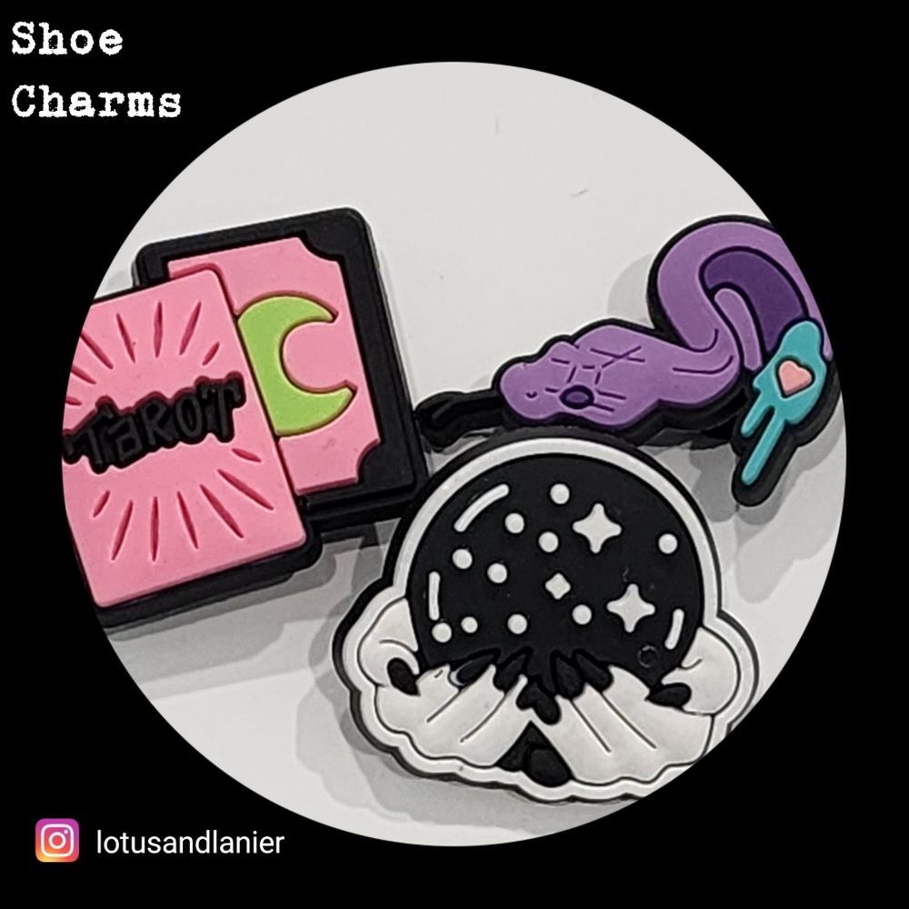 Shoe Charms "Tarot" Charms Set of 3